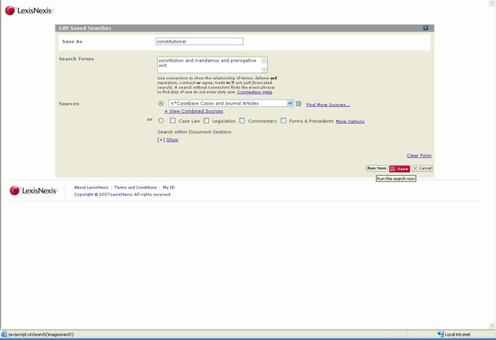 Saved Search