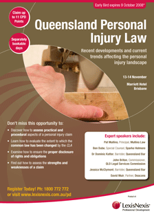 QLD Personal Injury Law Conference