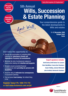 Wills, Succession & Estate Planning WA