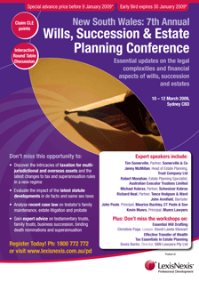 NSW 7th Annual WIlls, Succession & Estate Planning Conference