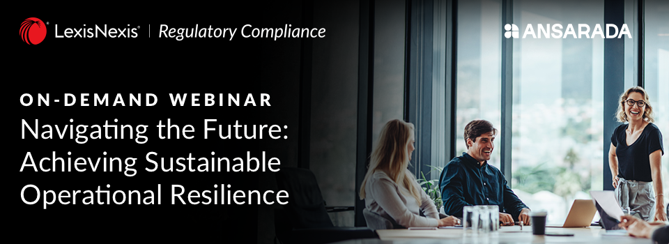 ON-DEMAND WEBINAR - Navigating the Future: Achieving Sustainable Operational Resilience