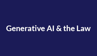generative AI and the law