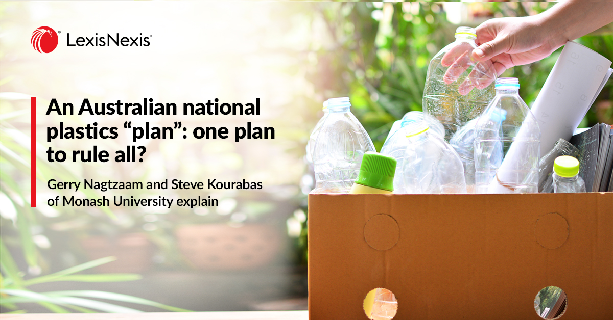 An Australian national plastics “plan”: one plan to rule all?